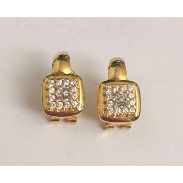 PENDIENTES ORO AMARILLO PIEDRA                                        