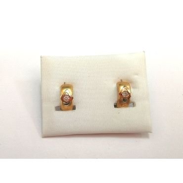 PENDIENTES ORO AMARILLO PIEDRA                                        