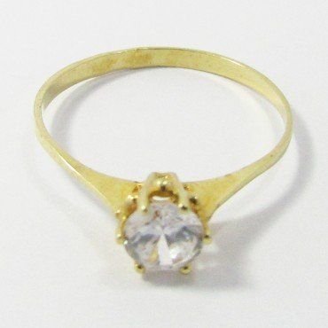 SORTIJA NIÑA ORO AMARILLO PIEDRA