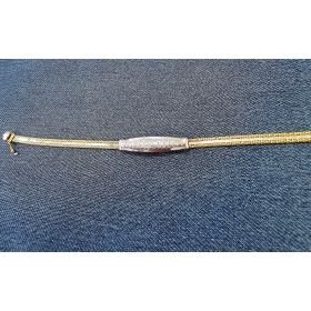 PULSERA SRA. ORO BICOLOR ITALIANO PIEDRA