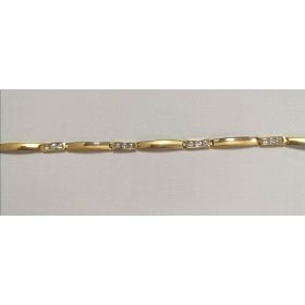 PULSERA SRA. ORO AMARILLO CIRCONITA CARRIL                            