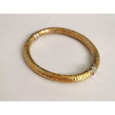 PULSERA ARO ORO BICOLOR                                               