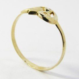 SORTIJA NIÑA ORO AMARILLO PIEDRA