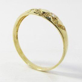 SORTIJA NIÑA ORO AMARILLO PIEDRA