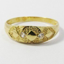 SORTIJA NIÑA ORO AMARILLO PIEDRA