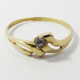 SORTIJA NIÑA ORO AMARILLO PIEDRA
