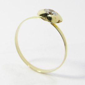 SORTIJA NIÑA ORO AMARILLO PIEDRA