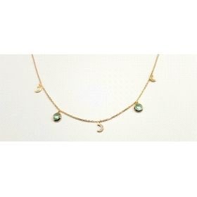 GARGANTILLA ORO AMARILLO PIEDRA                                       