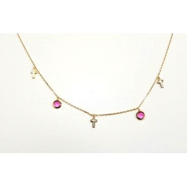 GARGANTILLA ORO AMARILLO PIEDRA                                       