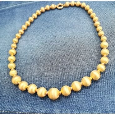 GARGANTILLA ORO AMARILLO ITALIANO LISO