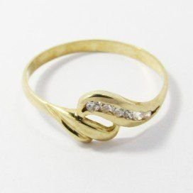 SORTIJA NIÑA ORO AMARILLO PIEDRA