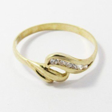SORTIJA NIÑA ORO AMARILLO PIEDRA