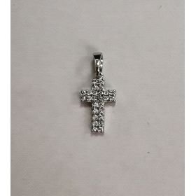 CRUZ ORO BLANCO ITALIANO PIEDRA                                       