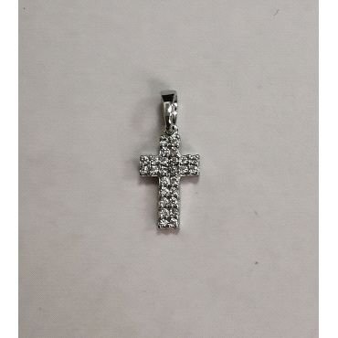 CRUZ ORO BLANCO ITALIANO PIEDRA                                       