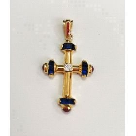 CRUZ ORO AMARILLO PIEDRA                                              
