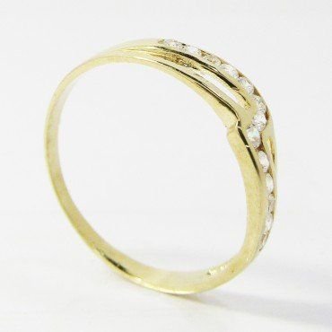 SORTIJA NIÑA ORO AMARILLO PIEDRA