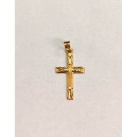 CRUZ ORO AMARILLO GRABADA                                             