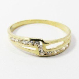 SORTIJA NIÑA ORO AMARILLO PIEDRA