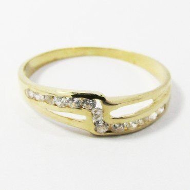 SORTIJA NIÑA ORO AMARILLO PIEDRA