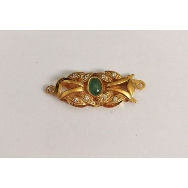 BROCHE COLLAR ORO AMARILLO PIEDRA                                     