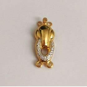 BROCHE COLLAR ORO AMARILLO PIEDRA                                     