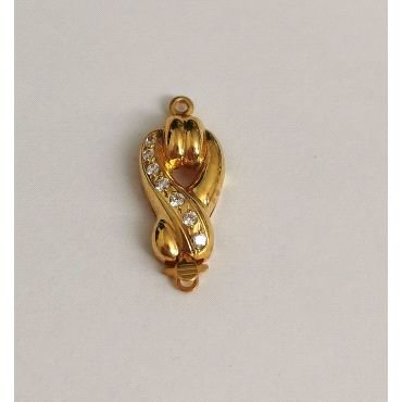 BROCHE COLLAR ORO AMARILLO PIEDRA                                     