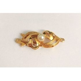 BROCHE COLLAR ORO AMARILLO PERLA                                      