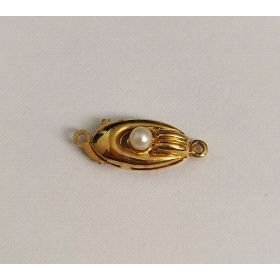 BROCHE COLLAR ORO AMARILLO PERLA                                      