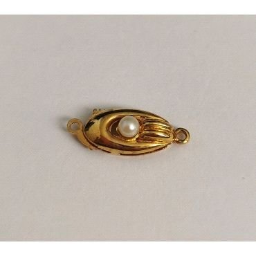 BROCHE COLLAR ORO AMARILLO PERLA                                      