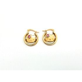 PENDIENTES ARO NIÑA ORO AMARILLO FETICHE                              