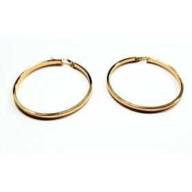 PENDIENTES ARO ORO AMARILLO LISA                                      