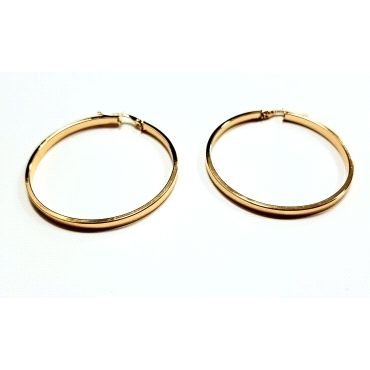 PENDIENTES ARO ORO AMARILLO LISA                                      