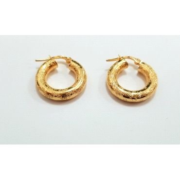 PENDIENTES ARO ORO AMARILLO ITALIANO                                  