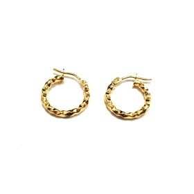 PENDIENTES ARO ORO AMARILLO GALLON                                    