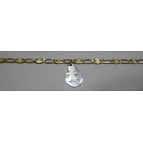 TOBILLERA ORO BICOLOR                                                 