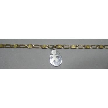 TOBILLERA ORO BICOLOR                                                 