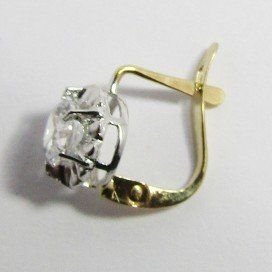 PENDIENTES NIÑA ORO BLANCO PIEDRA
