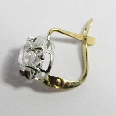 PENDIENTES NIÑA ORO BLANCO PIEDRA