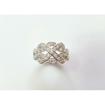 SORTIJA ORO BLANCO PIEDRA                                             