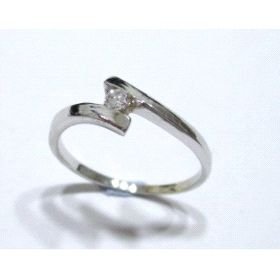 SORTIJA ORO BLANCO PIEDRA                                             