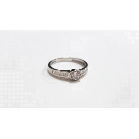 SORTIJA ORO BLANCO PIEDRA                                             