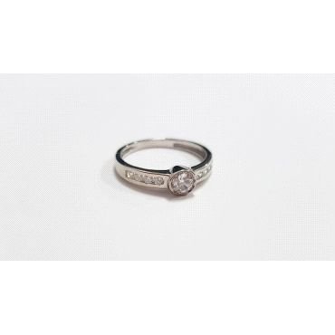 SORTIJA ORO BLANCO PIEDRA                                             