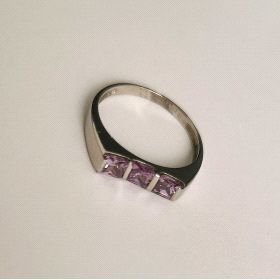 SORTIJA ORO BLANCO PIEDRA                                             