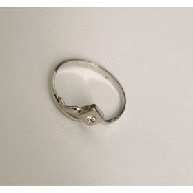 SORTIJA ORO BLANCO PIEDRA                                             