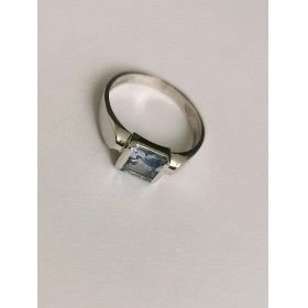 SORTIJA ORO BLANCO PIEDRA                                             