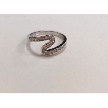 SORTIJA ORO BLANCO PIEDRA                                             