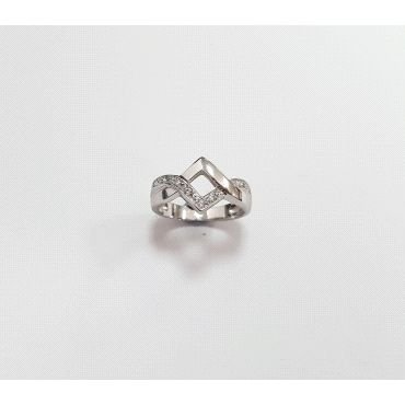 SORTIJA ORO BLANCO PIEDRA                                             
