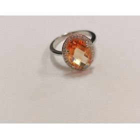 SORTIJA ORO BLANCO PIEDRA                                             