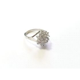 SORTIJA ORO BLANCO PIEDRA                                             