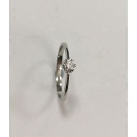 SORTIJA ORO BLANCO BRILLANTES                                         